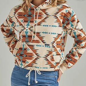 EUC Women’s Wrangler Retro Aztec Cinched Hoodie